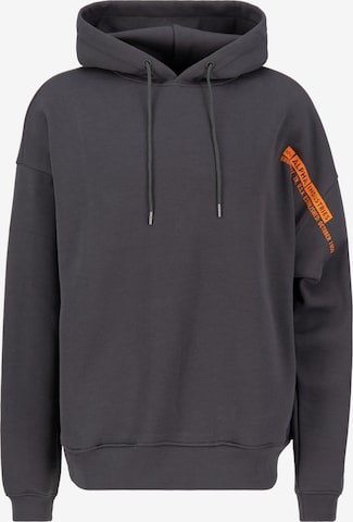 Sweat-shirt ALPHA INDUSTRIES en gris : devant