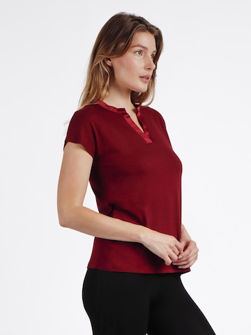 admas - Top 'ADMAS Camiseta Manga Corta Tapeta Raso para Mujer' en rojo