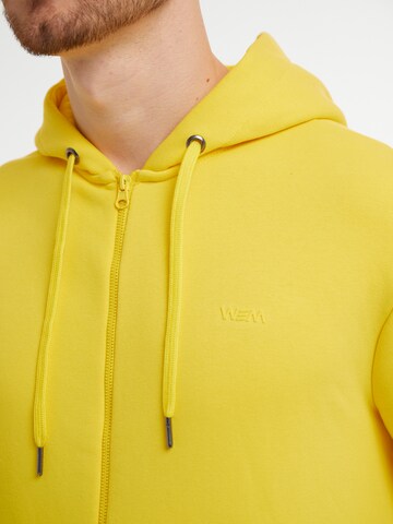 WEM Fashion Zip-Up Hoodie 'Spell' in Yellow