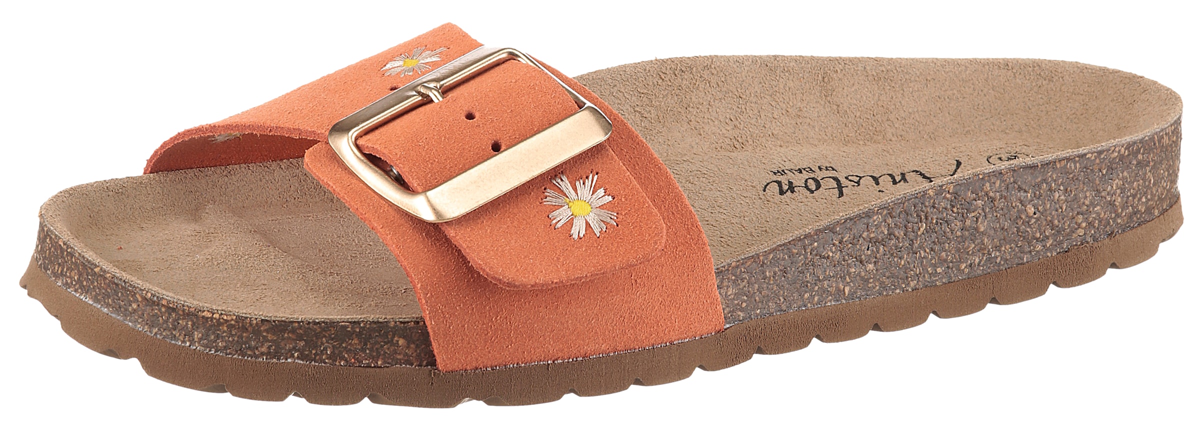 Aniston Mules in Orange: front