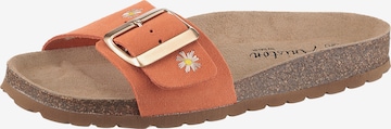 Aniston Mules in Orange: front