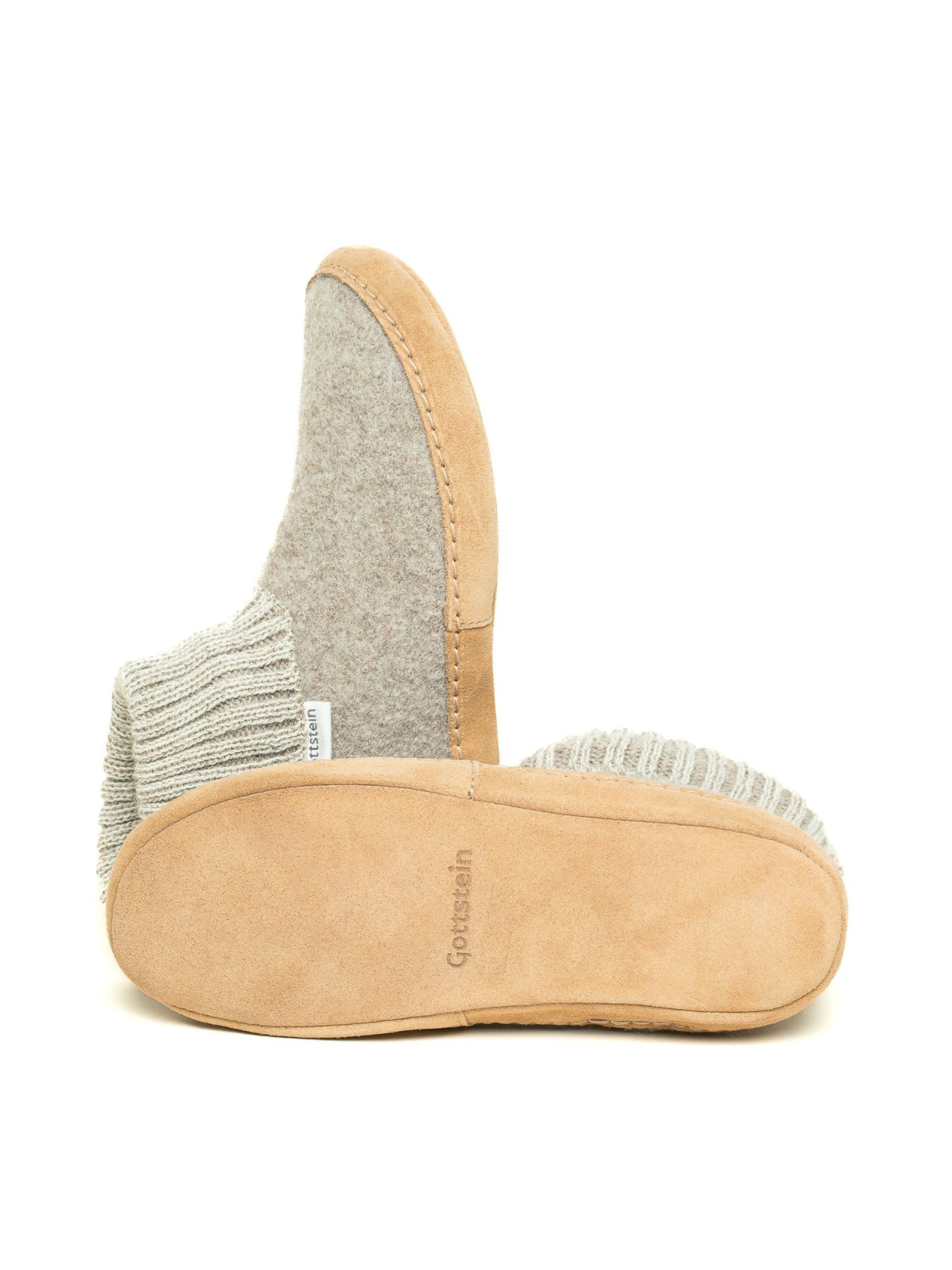 Gottstein Slippers 'Hüttenschuhe Dakota' in Beige