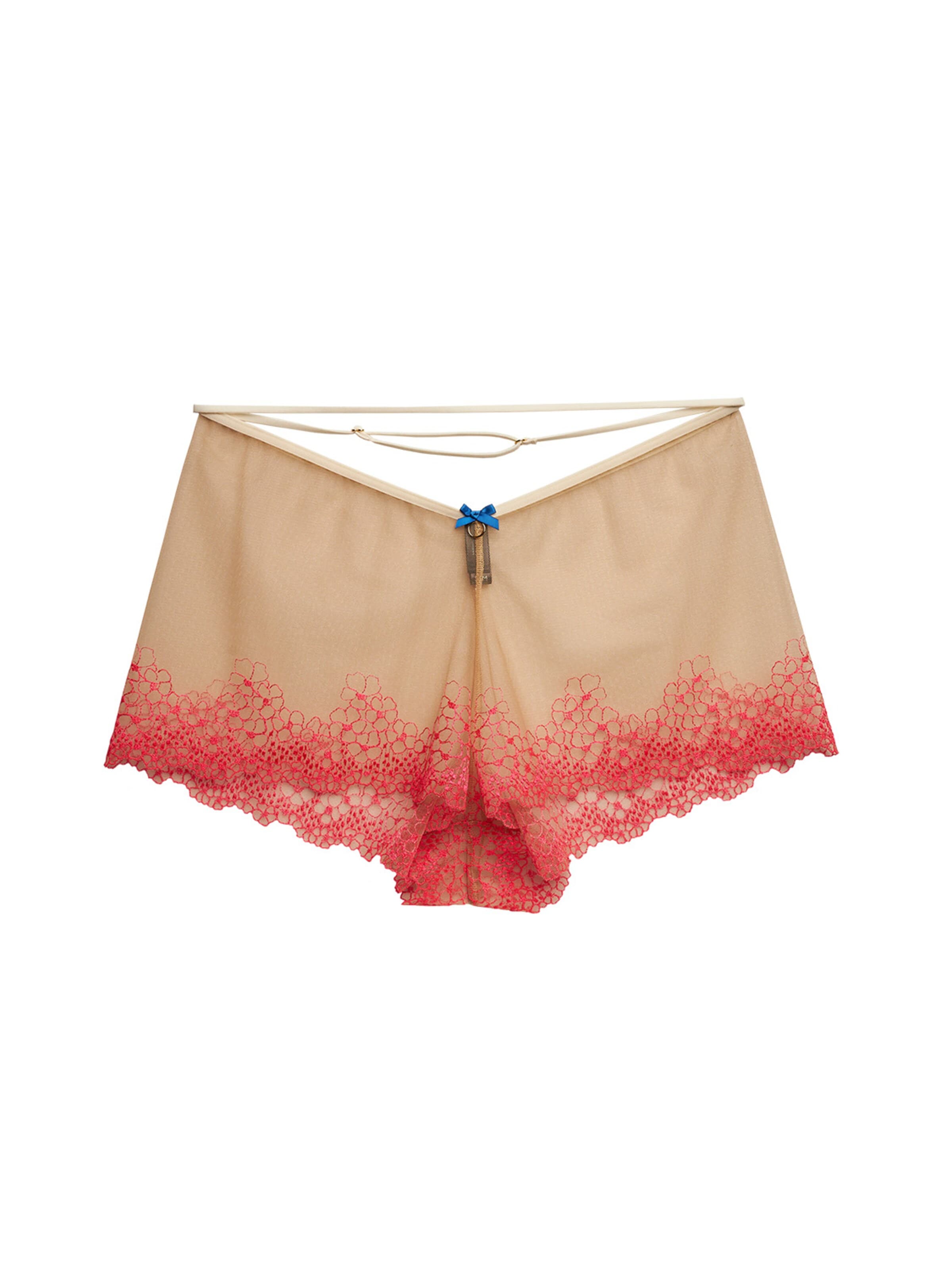 La Muel Lingerie Pyjamahose 'French Knicker'‌ in Pink: Vorderseite