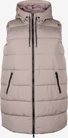 Gilet 'Carylie' Zizzi en beige : devant
