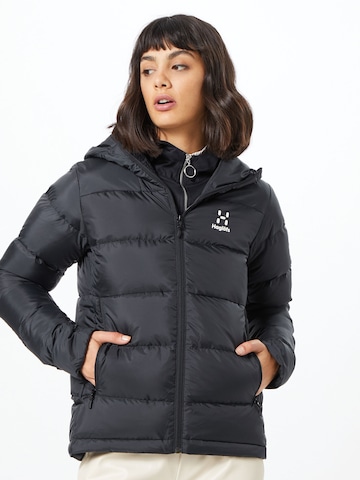 Haglöfs Outdoor Jacket 'Bield' in Black: front