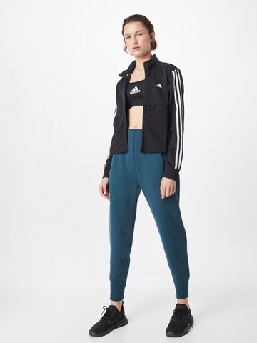 mėlyna ADIDAS SPORTSWEAR Siaurėjantis Sportinės kelnės 'Z.N.E.'