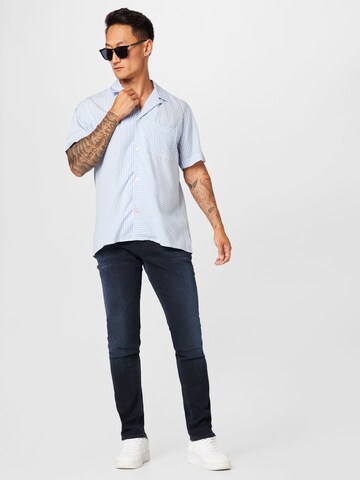 forét Regular fit Button Up Shirt 'LANE' in Blue