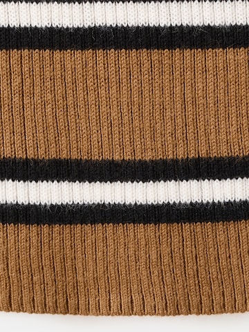 MANGO Knitted top 'LUKO' in Brown