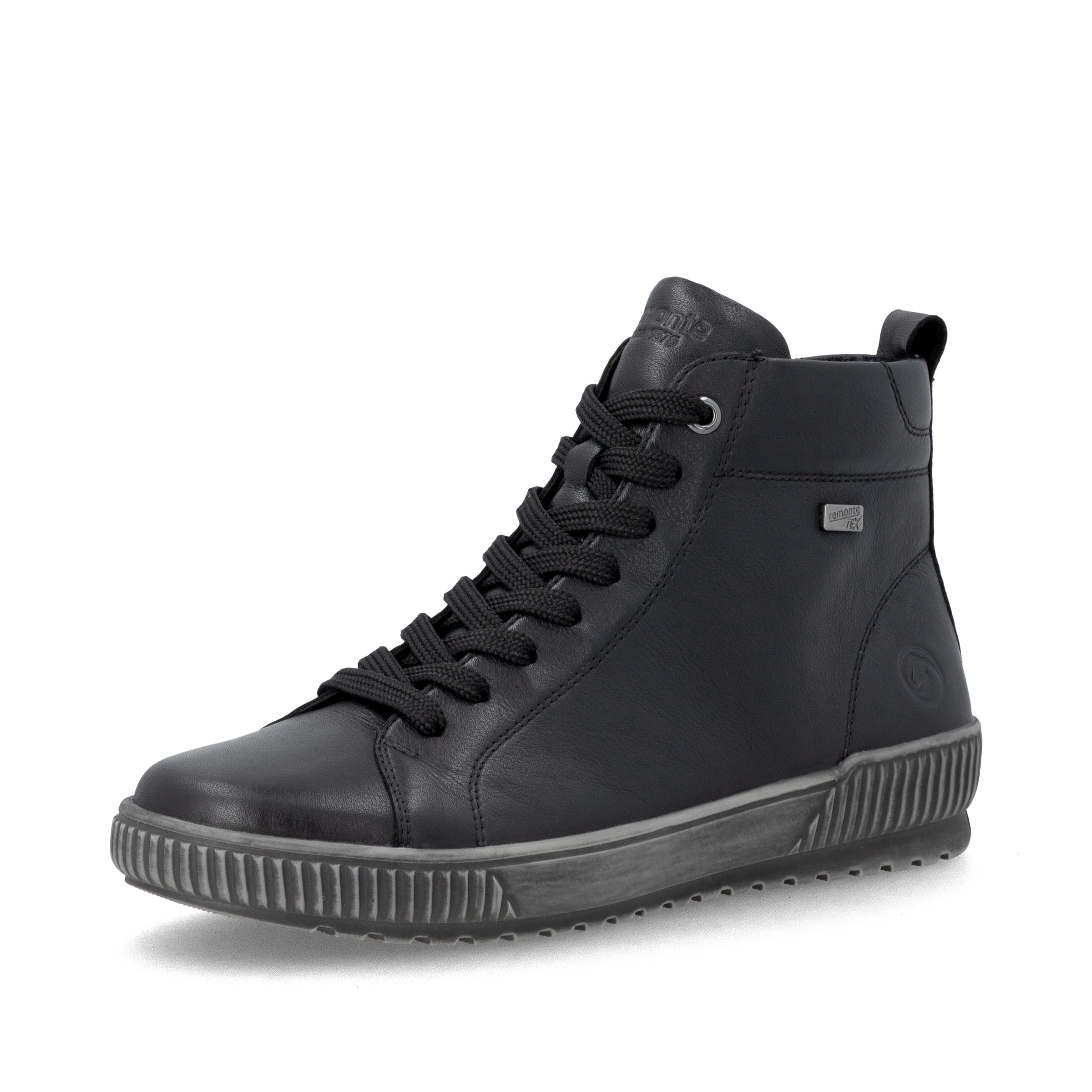 Bottines à lacets REMONTE en noir : devant