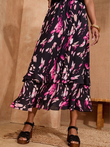 Robe love & roses en noir : devant