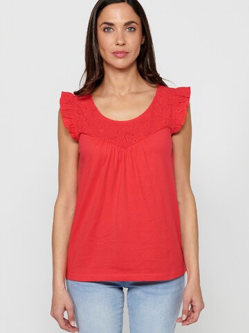 KOROSHI Bluse in Rot