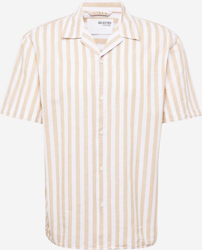SELECTED HOMME Overhemd in de kleur Sand / Wit, Productweergave