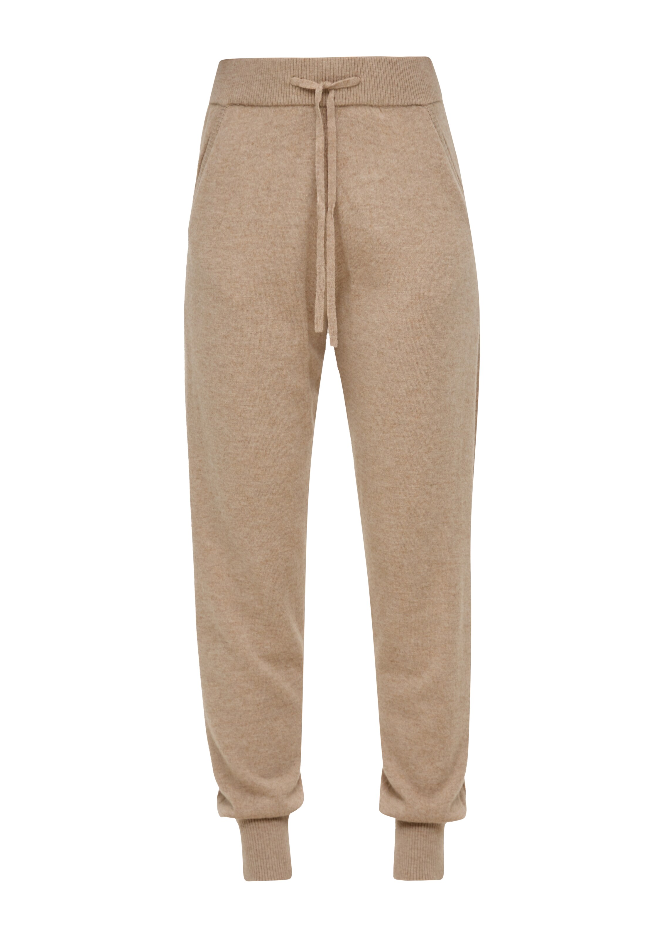 s.Oliver Tapered Trousers in Beige: front