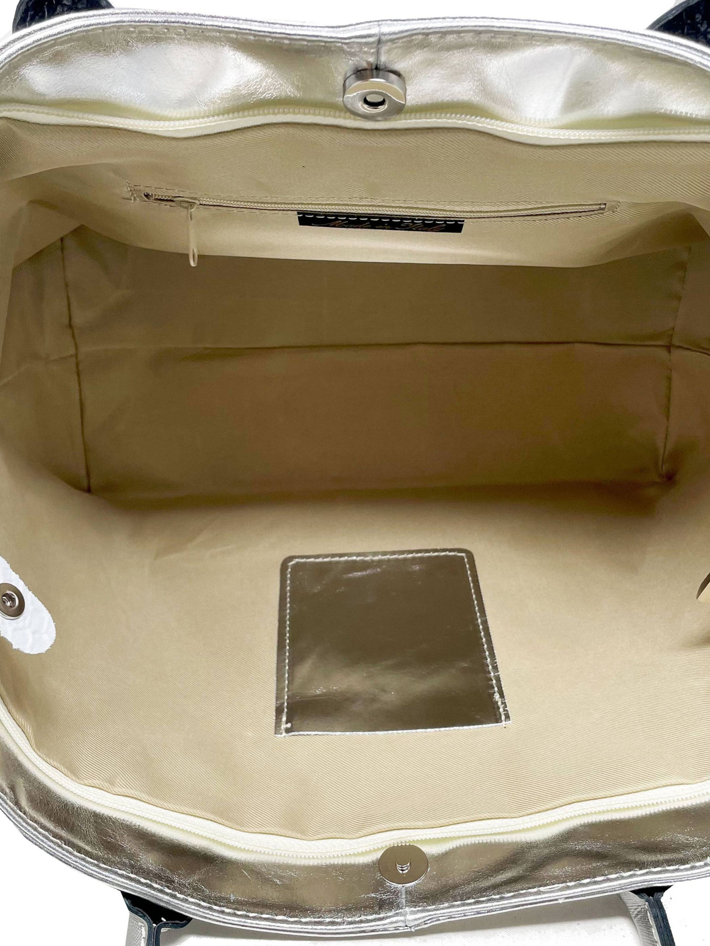 CHICCA BORSE Shopper in Silber