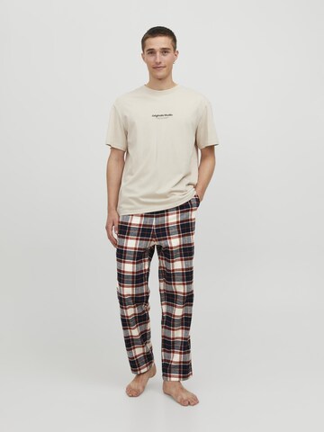 JACK & JONES Regular Pyjamabroek 'JACRIMON' in Wit