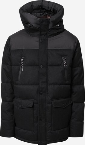 Veste d’hiver INDICODE JEANS en noir : devant