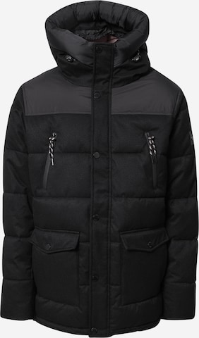 INDICODE JEANS Zimní bunda – černá: přední strana