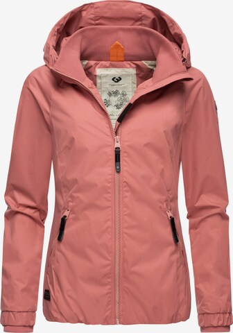 Ragwear Performance Jacket 'Dizzie' in Pink: front