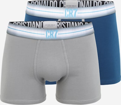 CR7 - Cristiano Ronaldo Boxers en bleu pastel / bleu clair / gris / blanc, Vue avec produit