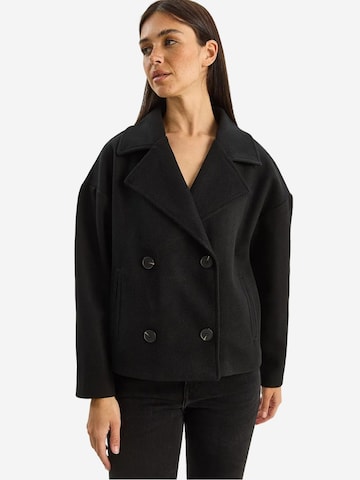 Bianco Lucci Winter Coat in Black: front