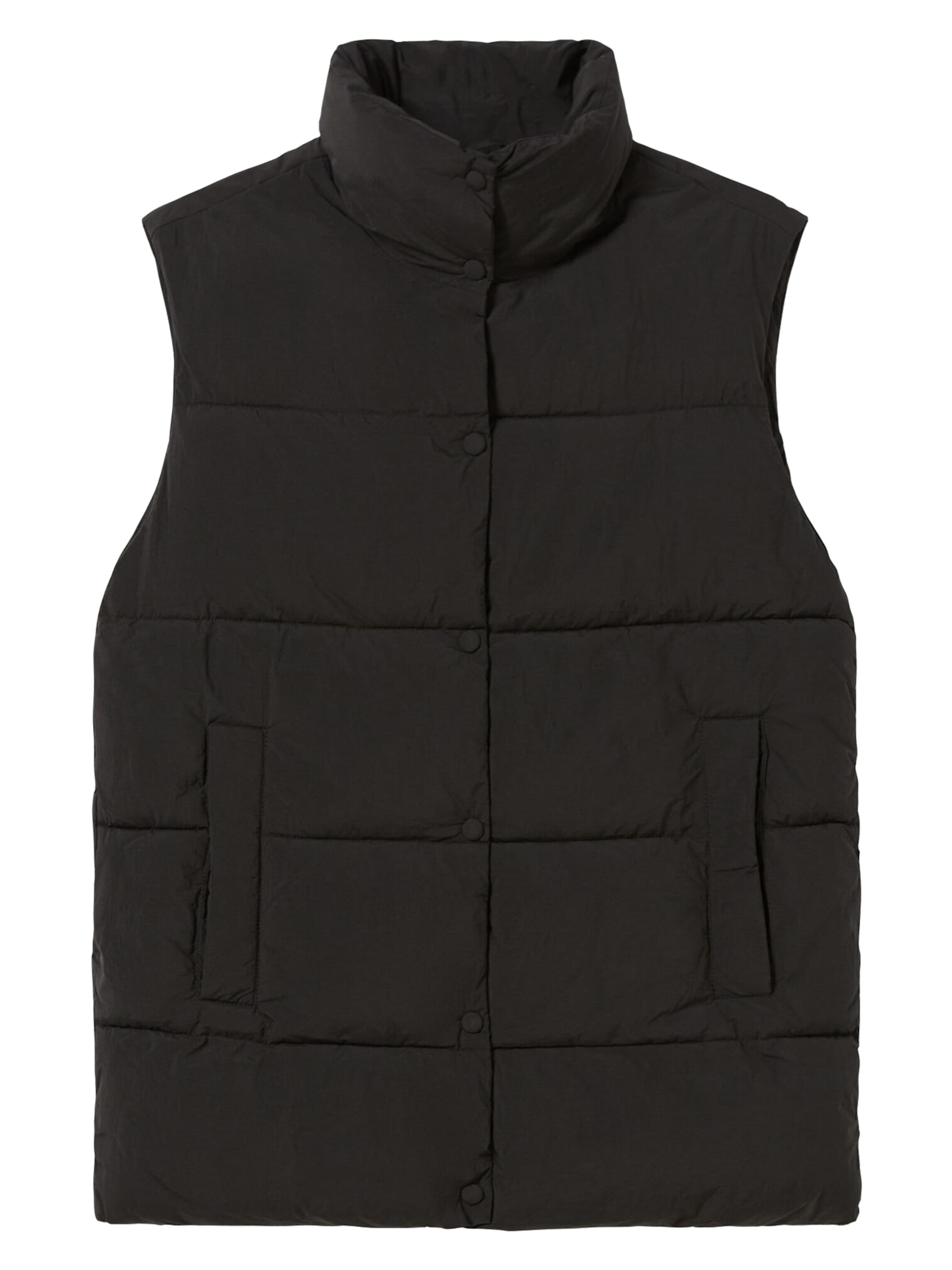 Gilet di Bershka in nero: frontale