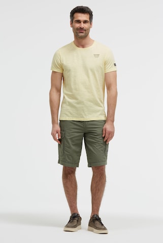 CAMP DAVID Regular Cargo Shorts mit tonigen Tapes in Grün