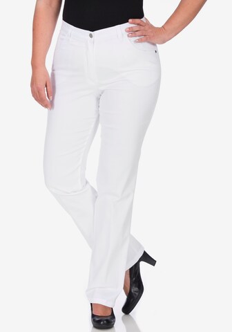 KjBRAND Regular Jeans in White: front