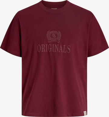 T-Shirt 'JORFREDERIKSBERG' Jack & Jones Plus en marron : devant