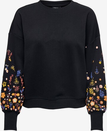 Only Tall Sweatshirt in Black: front