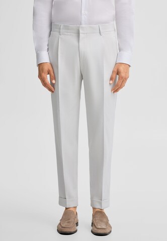 Regular Pantalon à plis 'Luis' STRELLSON en blanc : devant