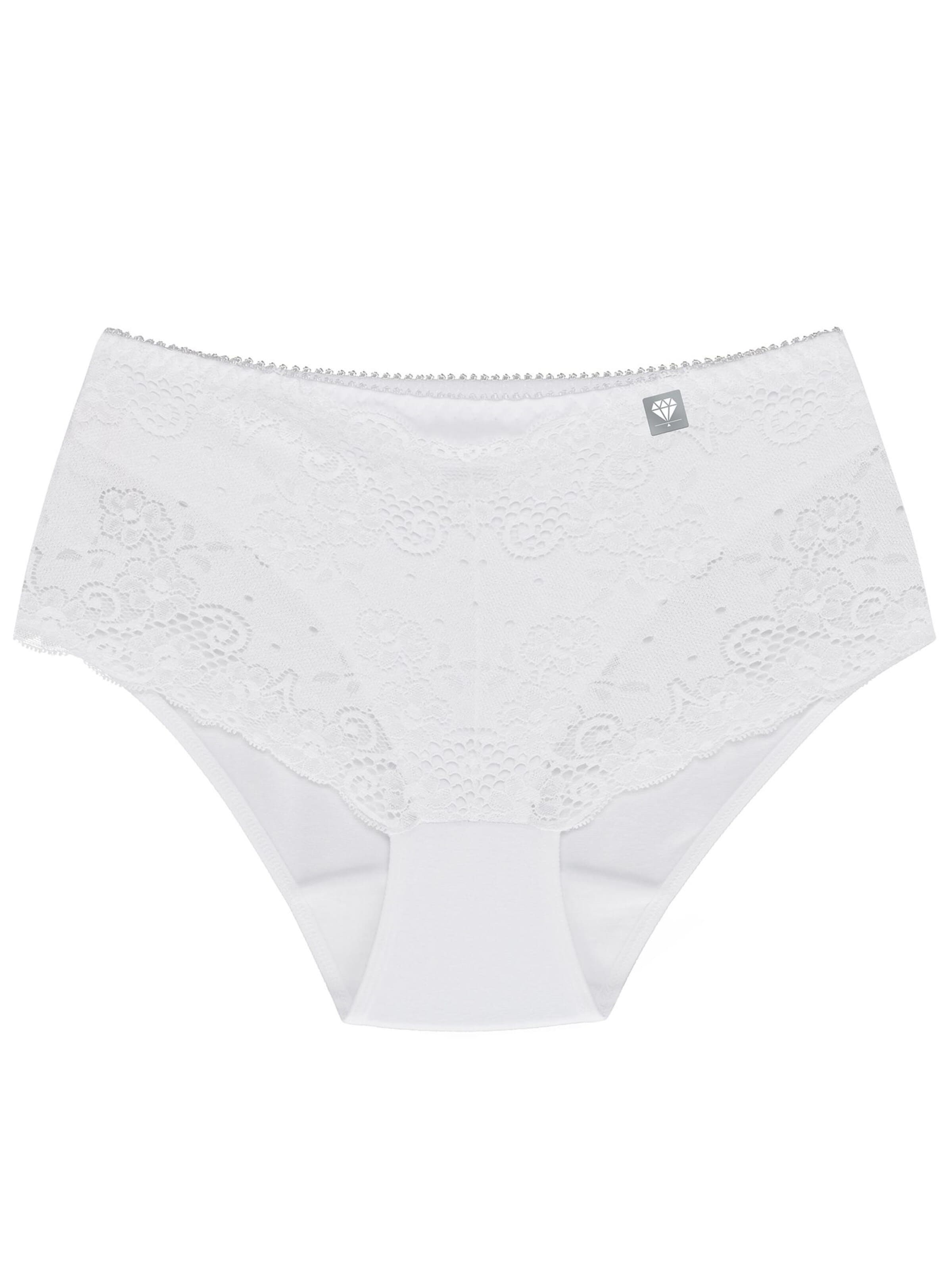 Wolbar Panty 'Diamond 3508' in White: front