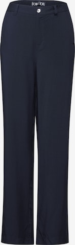 STREET ONE Regular Pleat-Front Pants in Blue: front