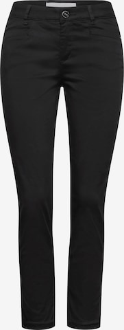 STREET ONE Slimfit Hose in Schwarz: predná strana