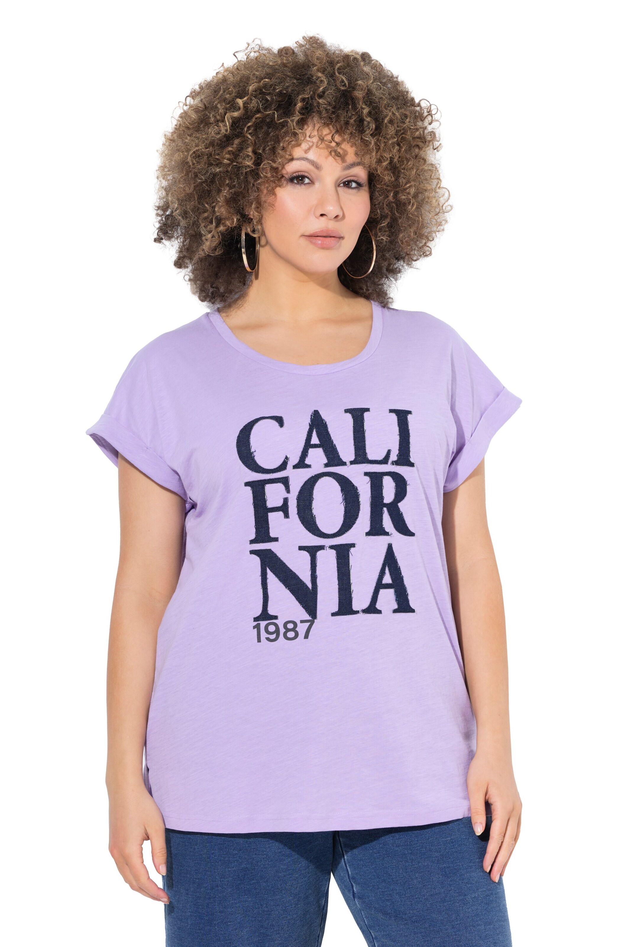 Ulla Popken Shirt in Lila: voorkant