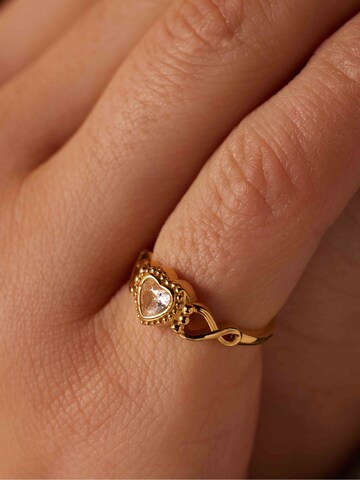 Lucardi Ring 'Weinlese' in Gold