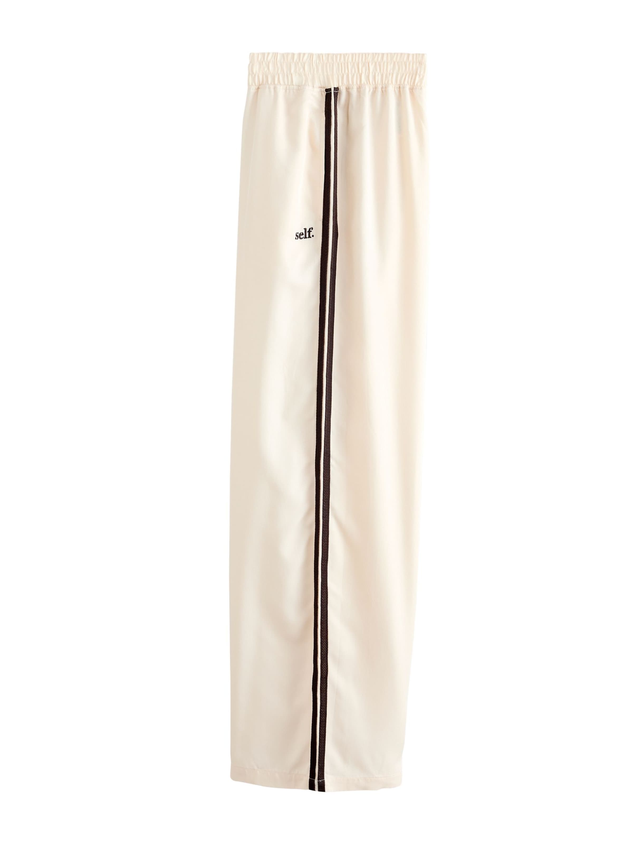 Wide leg Pantaloni di self. in beige