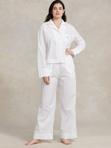 Polo Ralph Lauren Pajama ' Shirting Stripes ' in White: front