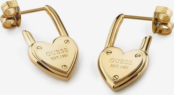 GUESS Ohrringe 'All You Need Is Love' in Gold: predná strana