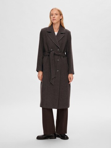 SELECTED FEMME Between-Seasons Coat in Brown