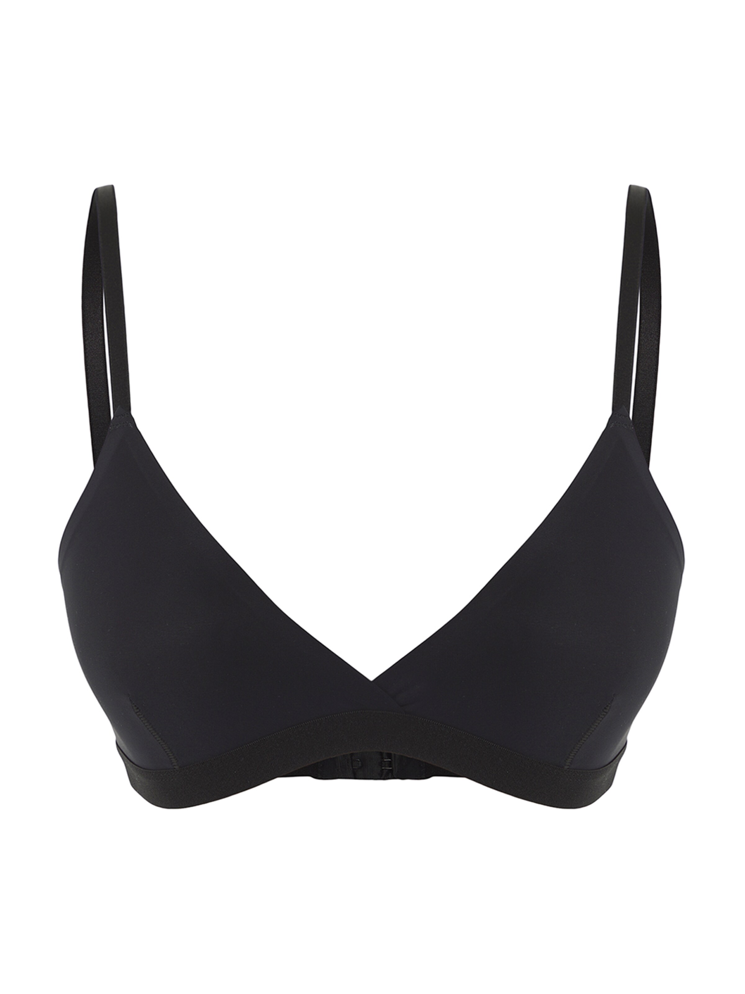 Trendyol Triangle Bra in Black: front