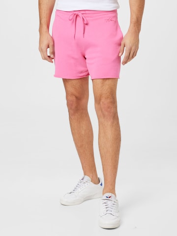 regular Pantaloni di HOLLISTER in rosa: frontale