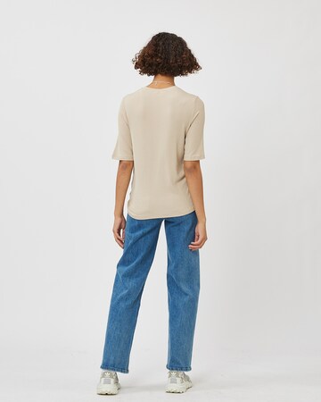 minimum T-Shirt 'Siga' in Beige