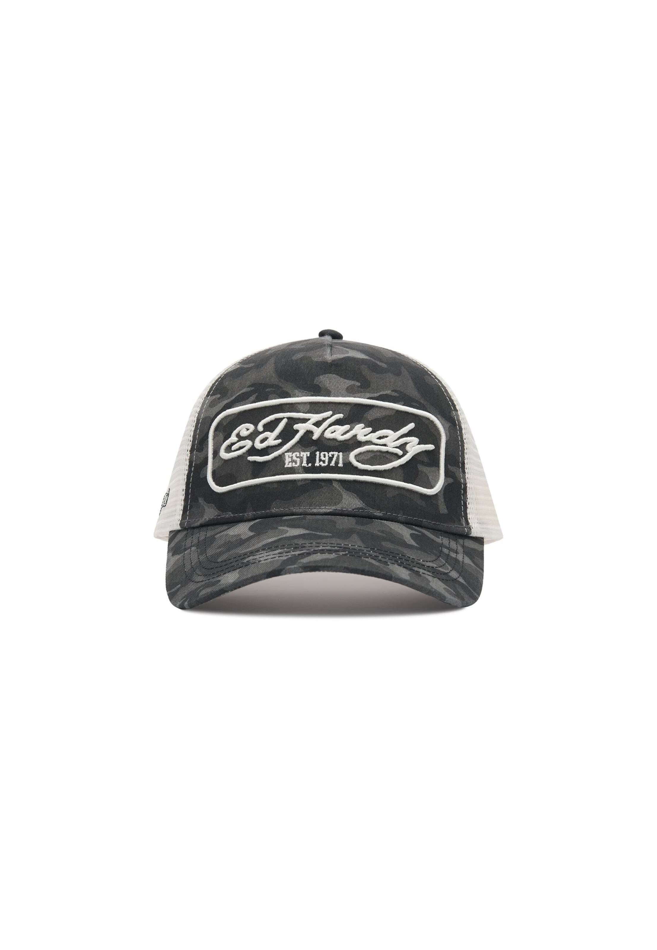 Ed Hardy Cap '1971' in Black