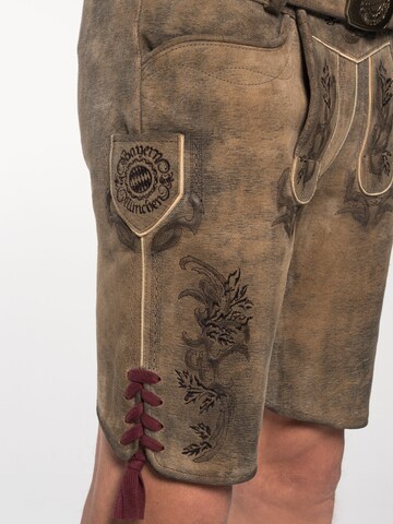 Regular Pantalon folklorique SPIETH & WENSKY en marron