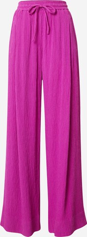 Essentiel Antwerp Wide leg Trousers 'Dart' in Purple: front