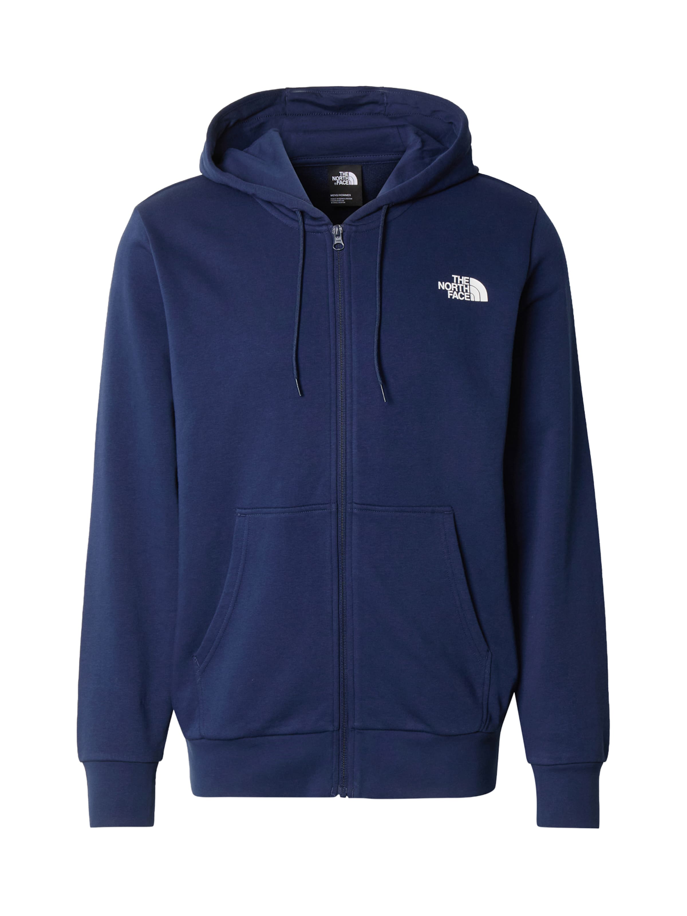 THE NORTH FACE Кофта на молнии 'SIMPLE DOME' в Темно-синий / Белый, Обзор товара