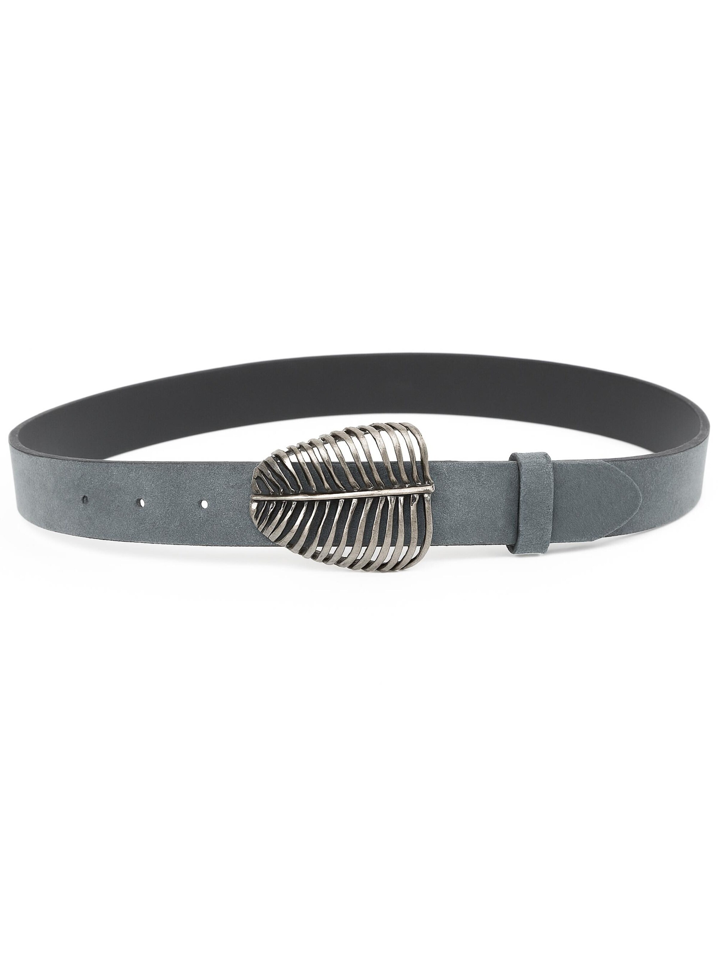 COLLEZIONE ALESSANDRO Belt in Grey: front
