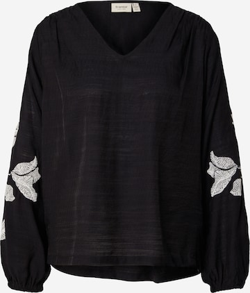 Fransa Bluse 'Harbo' in Schwarz: Vorderseite