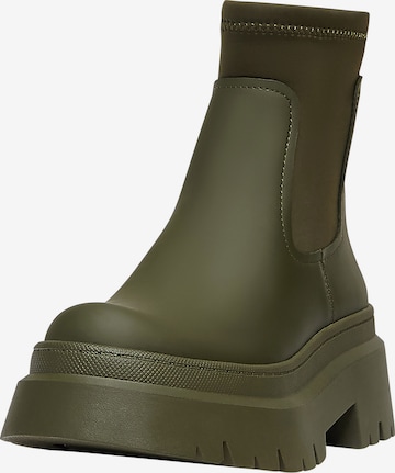 Boots chelsea di Pull&Bear in verde: frontale