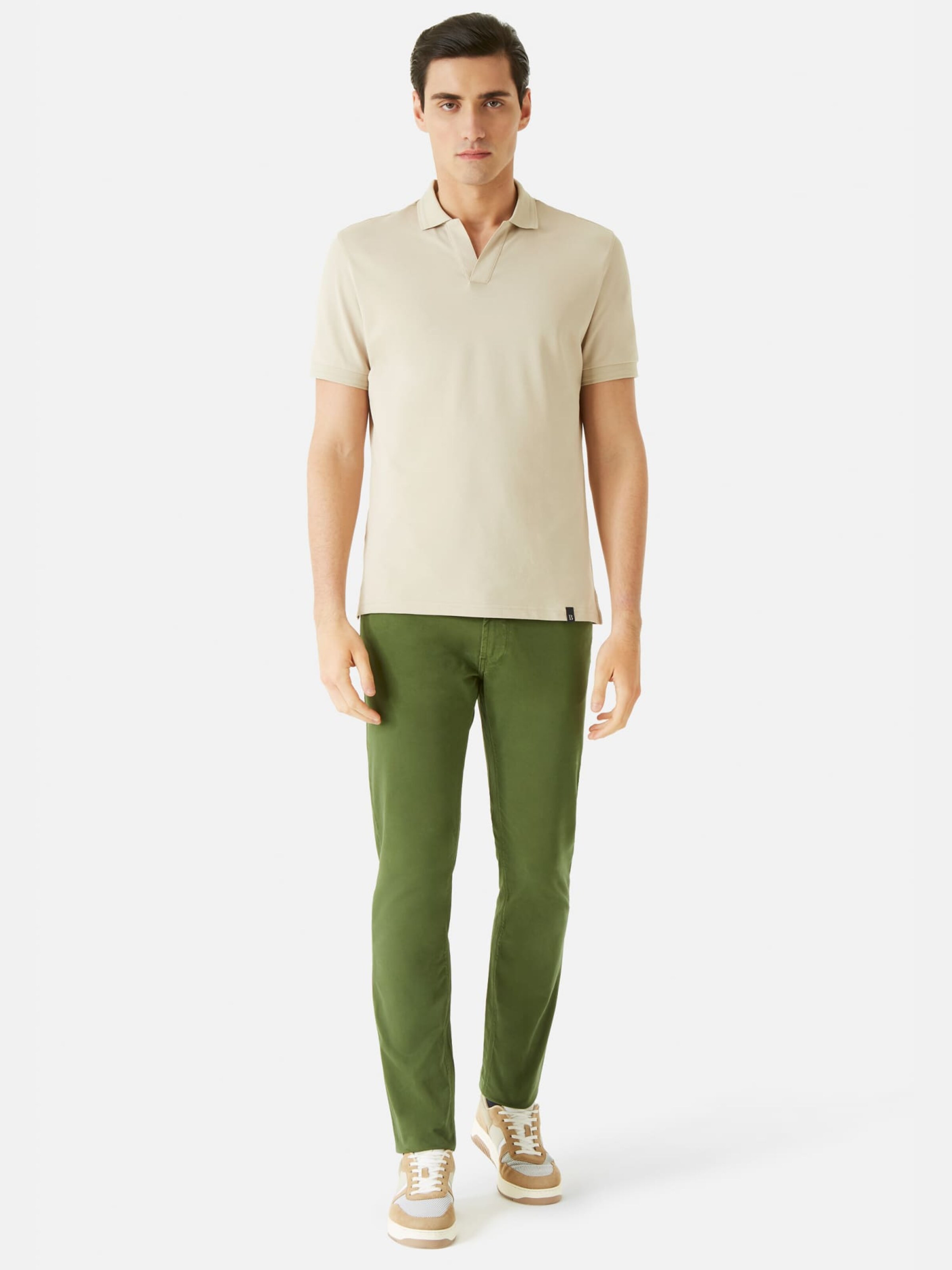 Männer Shirts Boggi Milano T-Shirt in Cappuccino - ZU30828 Männer Shirts Boggi Milano T-Shirt in Cappuccino - ZU30828